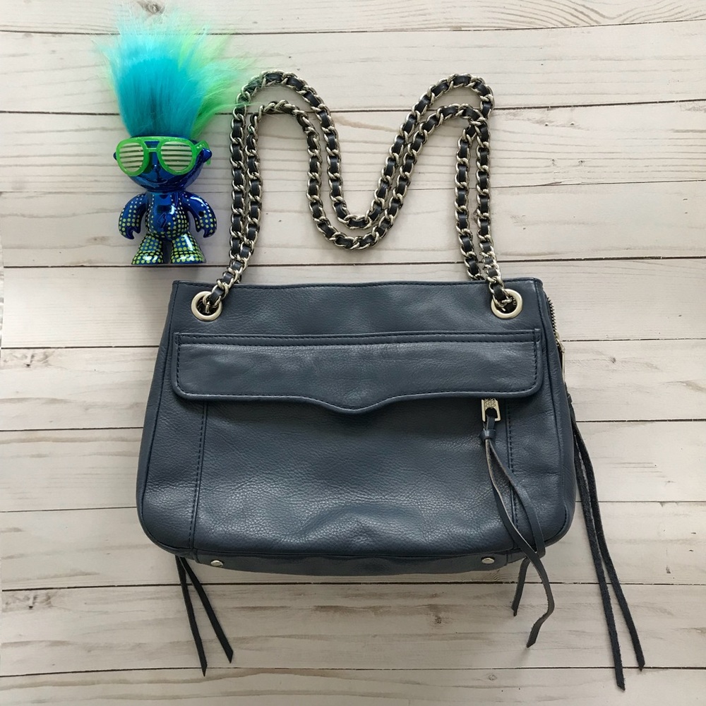 Rebecca Minkoff Leather Blue Swing Convertible Bag